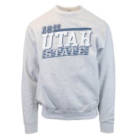 SWEATSHIRT CREW UTAH STATE DISTRESSED TEXT CI SPORT